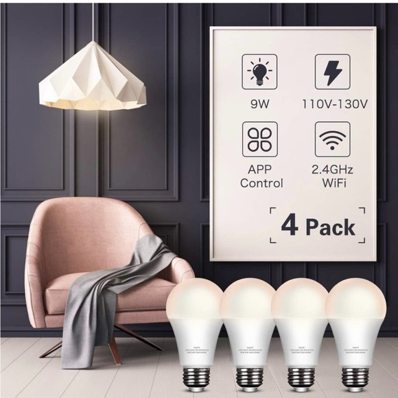 Elecwish Lighting A19 Dusk to Dawn LED Bulb - Multicolor - Picture 4 of 7